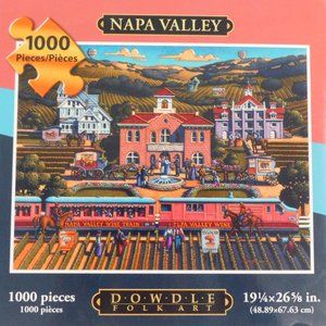 Dowdle Folk Art Napa Valley 1000 Piece Puzzle NIB